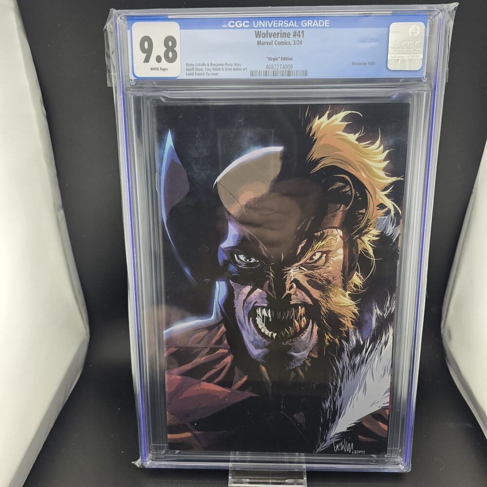 WOLVERINE #41 CGC 9.8 YU 1:100 VIRGIN VARIANT MARVEL COMICS 2024 SABRETOOTH WAR